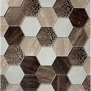 PowerSellerUSA Vinyl Self Adhesive Floor Tiles, 20 Pcs 12 x 12 inches